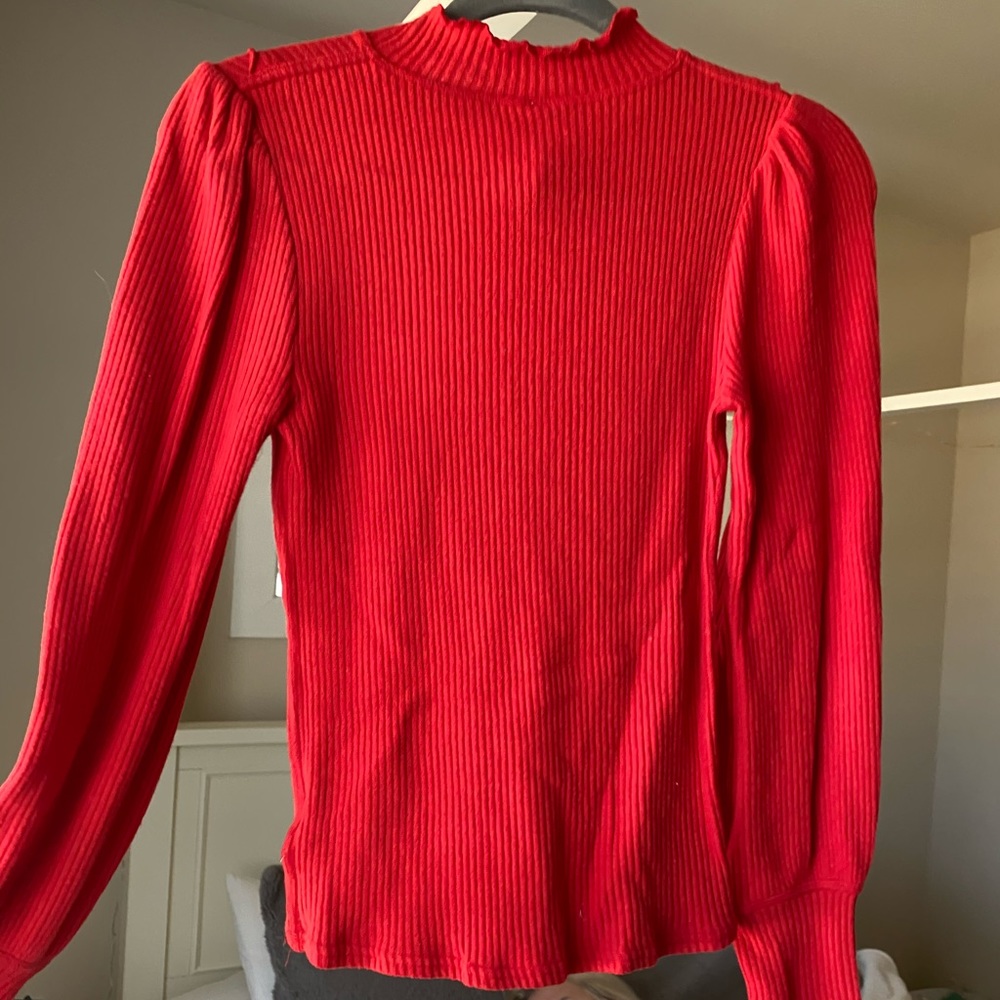 Free People Balloon Sleeve Top